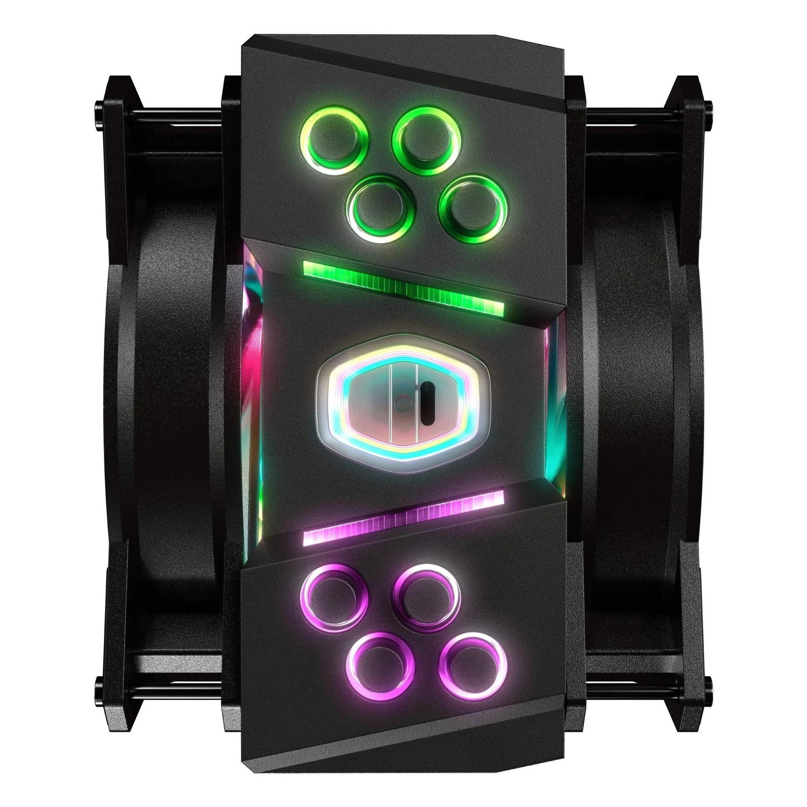 MasterAir MA410M ARGB CPU Air Cooler, Customizable ARGB, Aluminum Fins, Push-…