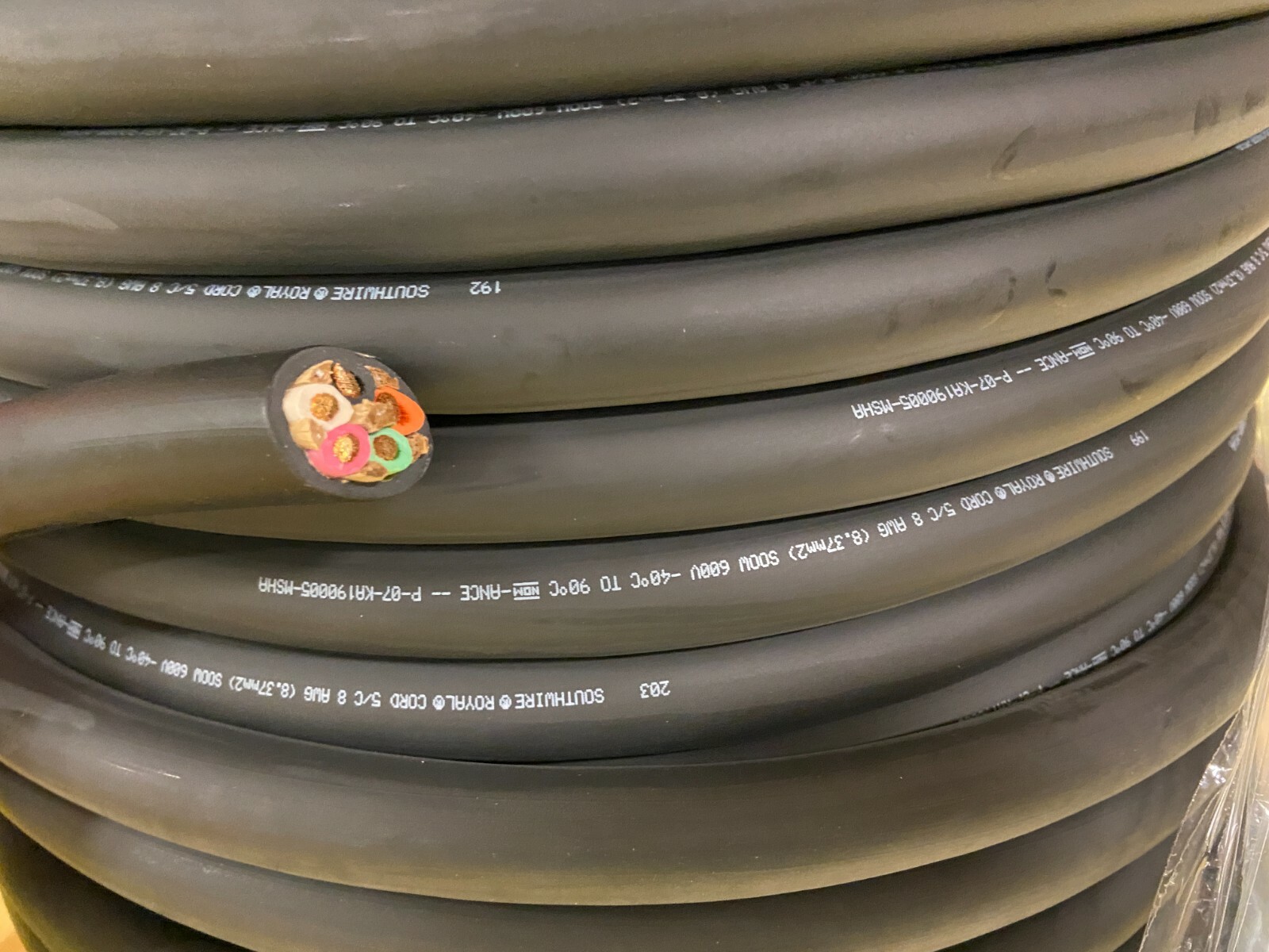 15 FEET SOOW PORTABLE CABLE 8/5 FLEXIBLE CORD 600V,