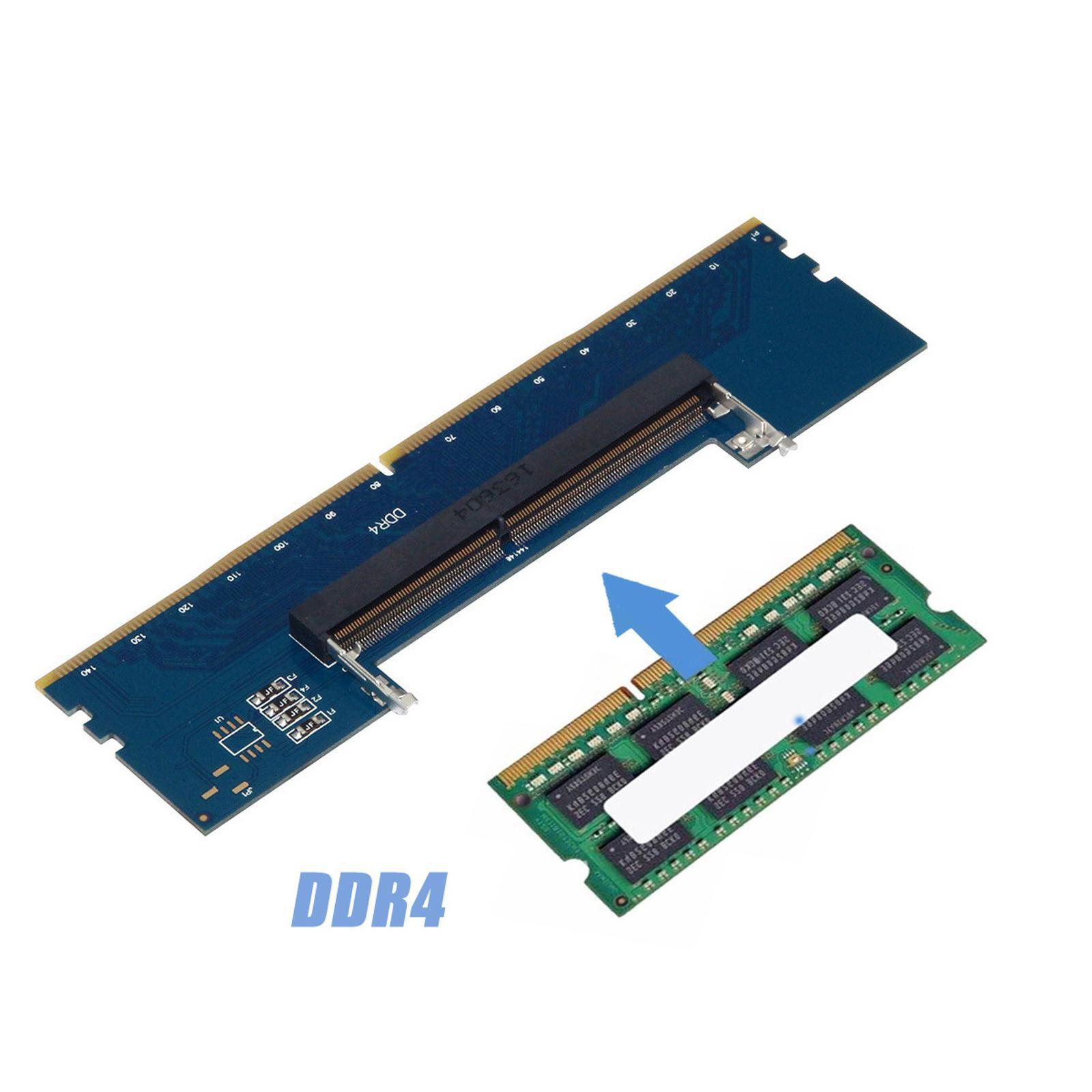 2Pcs Laptop DDR4 RAM to Desktop Adapter Card Memory Tester SO DIMM to DDR4 HOT