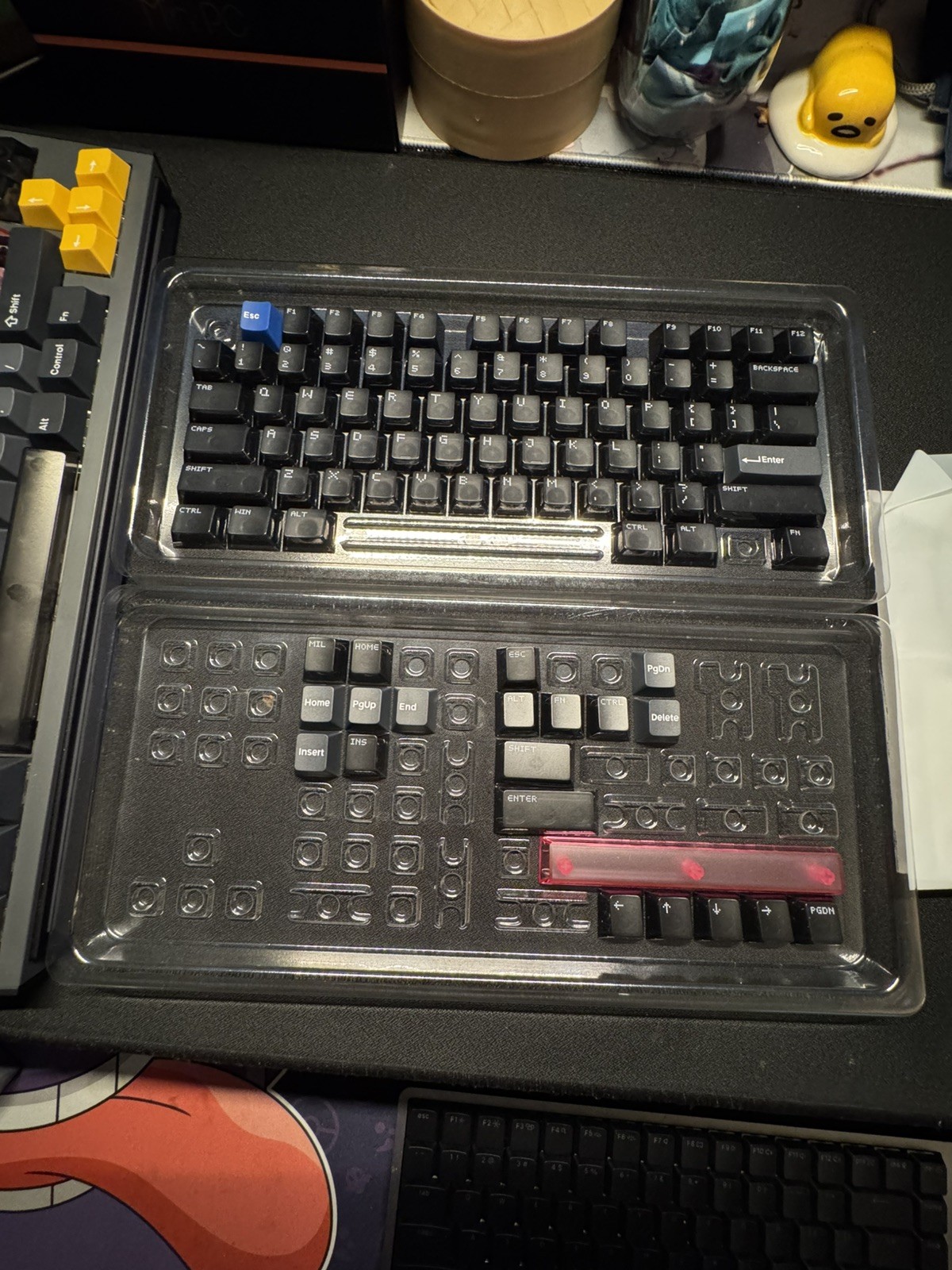 NuPhy WH80 Wireless Magnetic Gaming Keyboard HE 80% Black Open Box Dot Keycaps