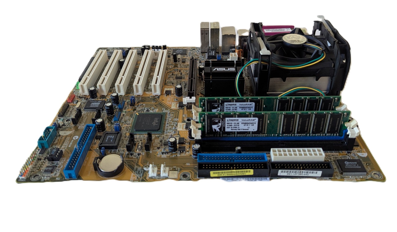 ASUS P4P800-E Deluxe ATX Motherboard Pentium 4 2.8 GHz CPU 1 GB RAM I/O Shield