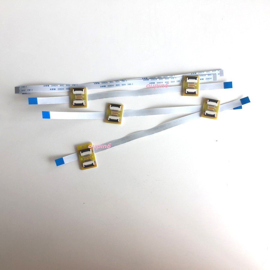 5PCS Extension Flat Cable FPC FFC + 12Pin To 12Pin ZIF 0.5mm Connector Adapter