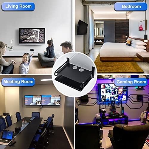 Floating Shelves for AV Devices, Small 11.81 x 8.27 inch 2 Layers – 1 Piece