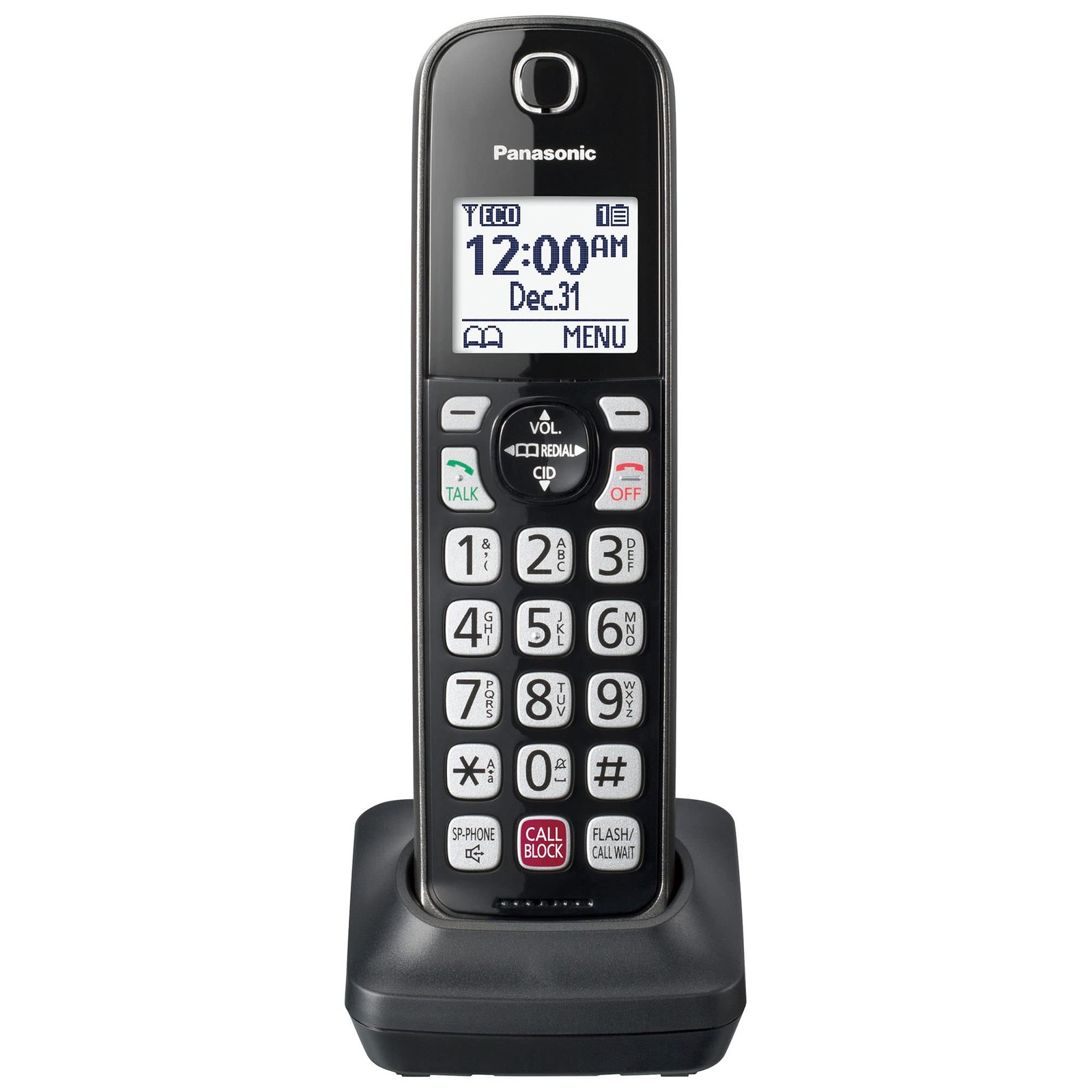 Cordless Phone Handset Additional KX-TGDA83M Metallic Black Panasonic KX-TGD81x