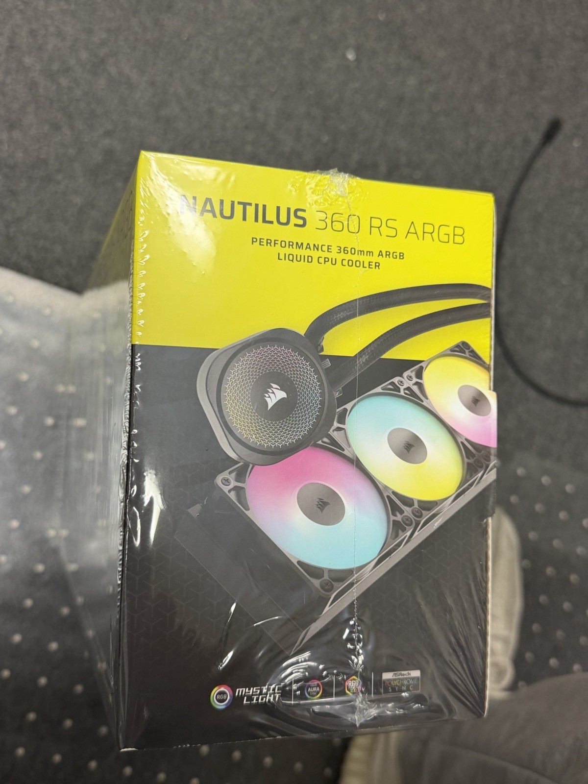 CORSAIR – NAUTILUS 360 ARGB Liquid CPU Cooler with RS120 ARGB Fans – Black