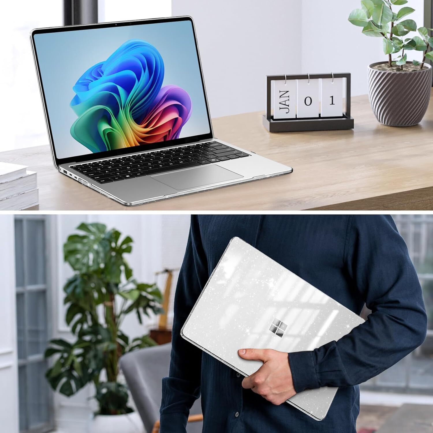 Slim Case for 13.8 Inch Microsoft Surface Laptop 7 2024 (2036) Hard Shell Cover