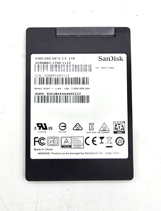 SanDisk X400 1TB 2.5″ SATA III Solid State Drive SD8SB8U-1T00 Tested Good