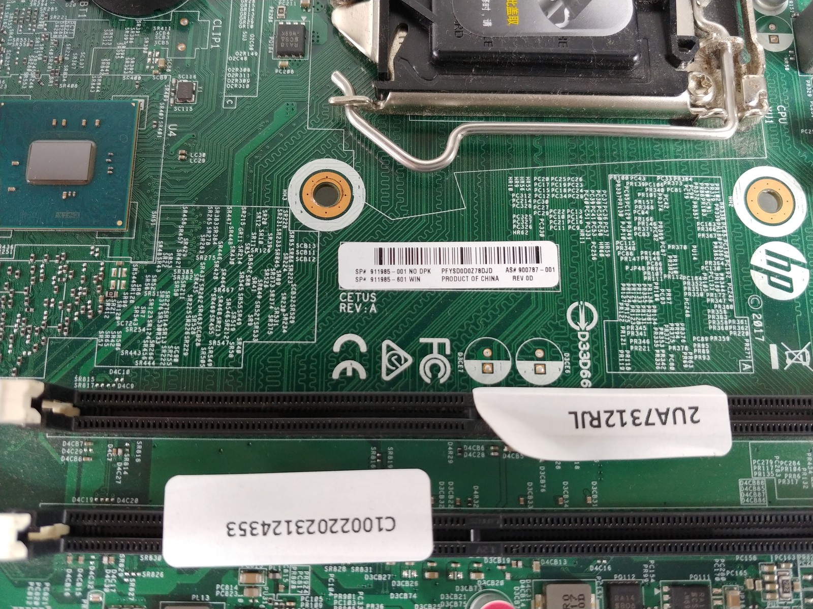 HP 900787-001 ProDesk 400 G4 SFF LGA 1151 DDR4 Desktop Motherboard