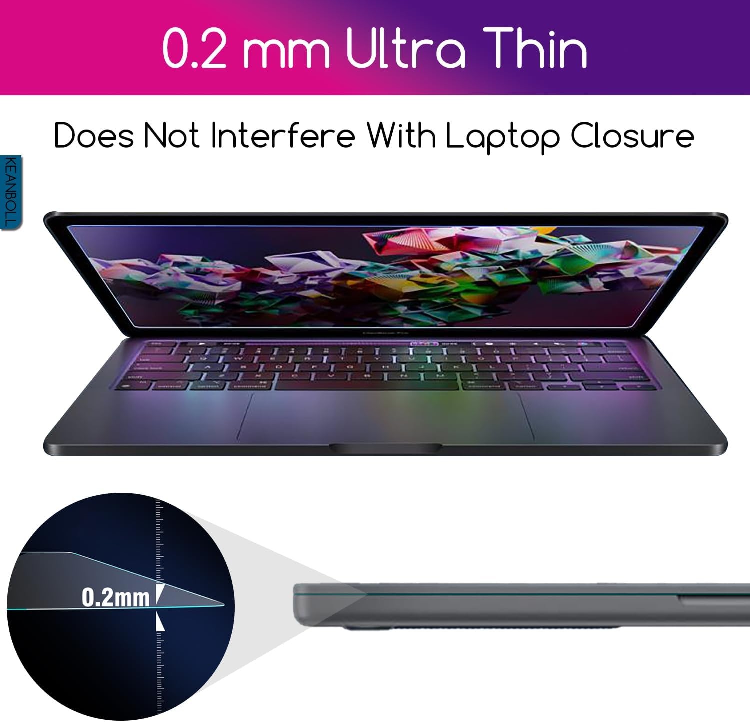 Dell 16-Inch Laptop Tempered Glass Screen Protector, Anti-Scratch, HD Clear, Bub