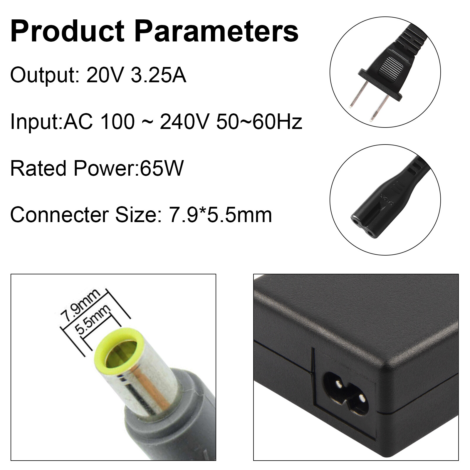 Power Supply for Lenovo 3000 Series C100 C200 N100 N200 Laptop Charger Adapter