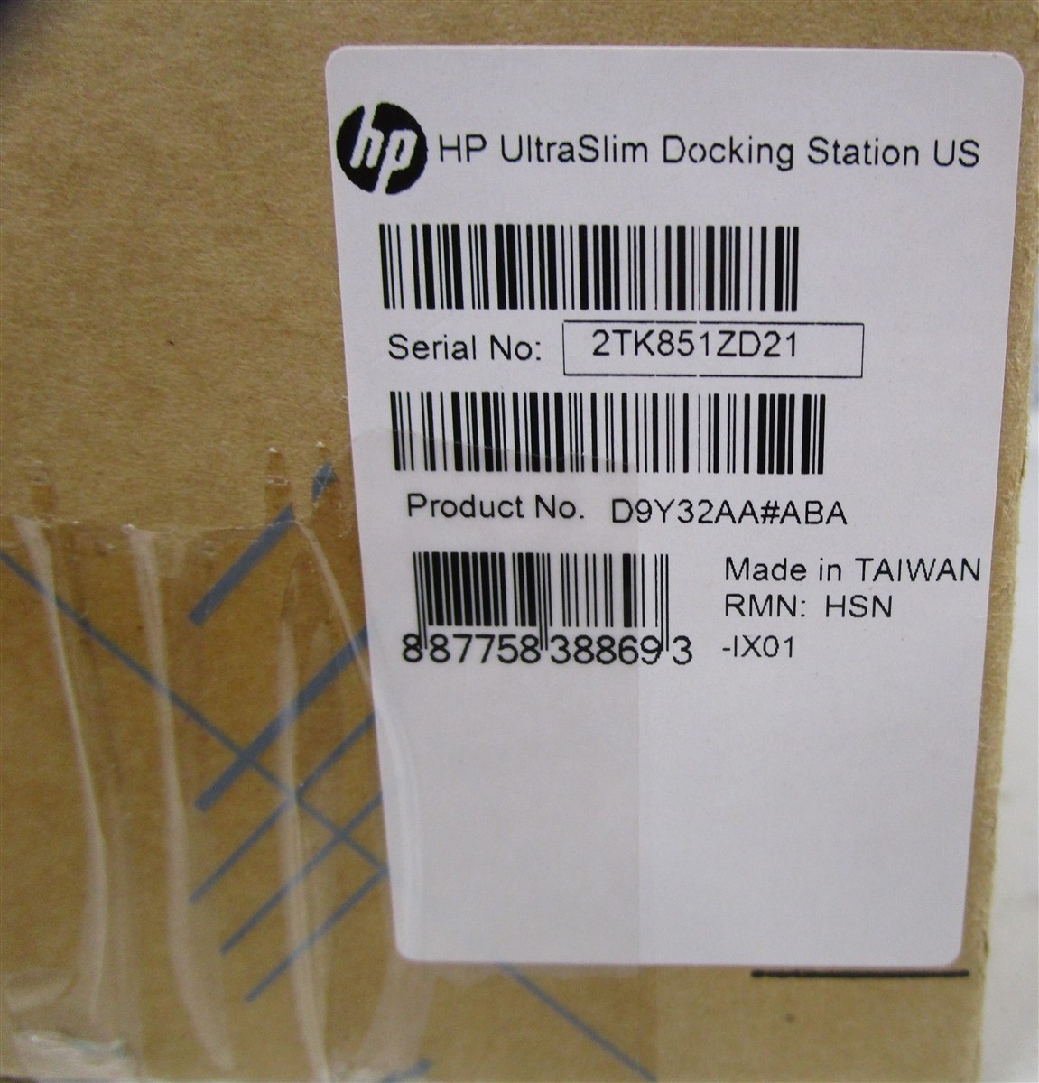 HP GENUINE D9Y32AA#ABA UltraSlim Docking Station NEW