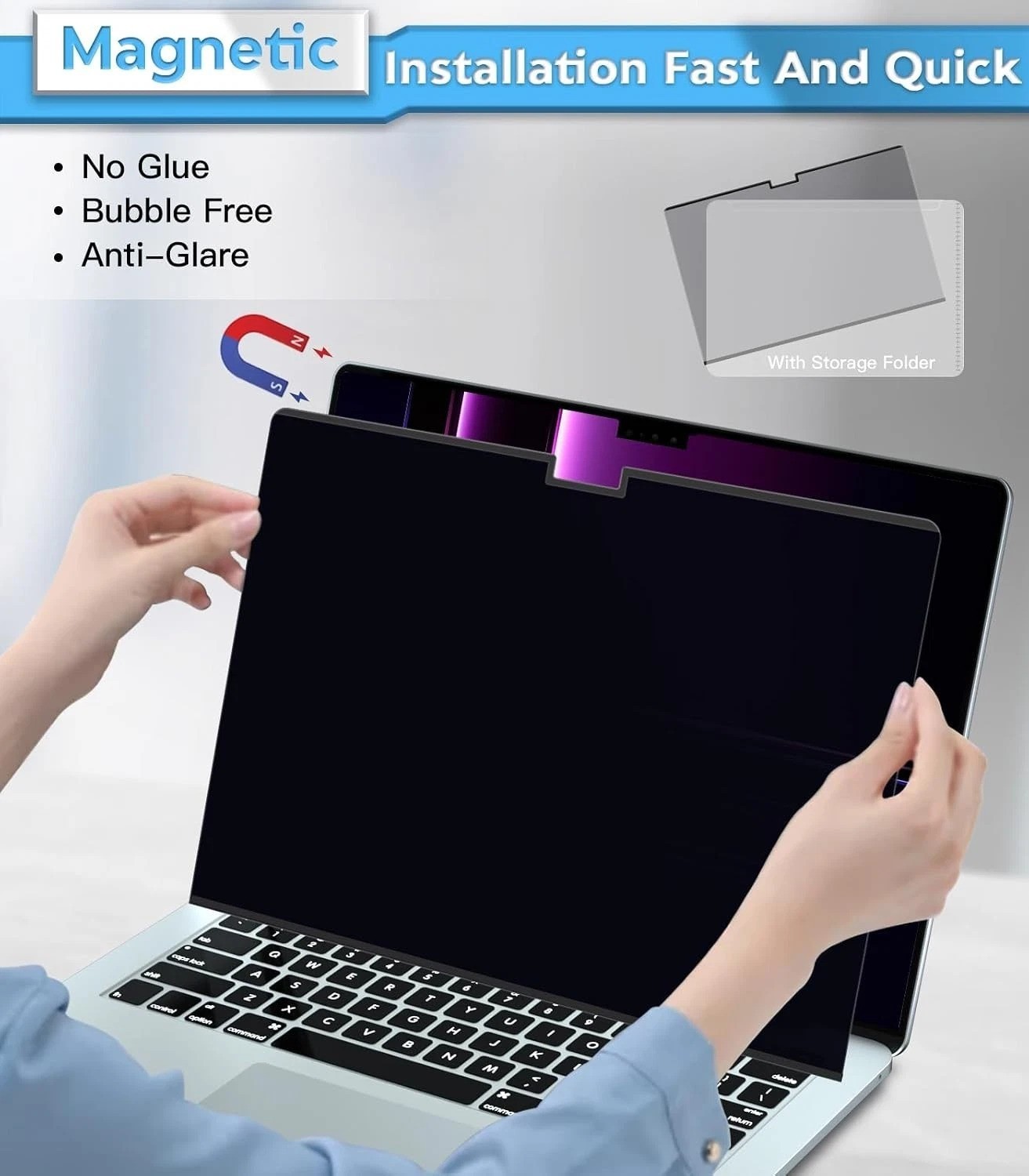 Magnetic Privacy Screen for MacBook Air 15.3 Inch 2025/2024/2023, M4, M3, M2 …