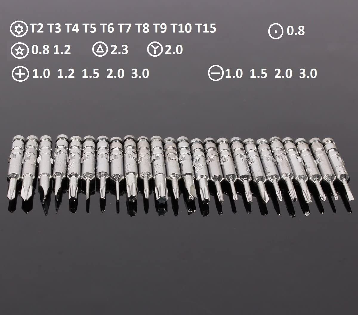 For Macbook Air, Macbook Pro Repair Tool Kit w/ 1.2mm Pentalobe Screwdriver 25Pc