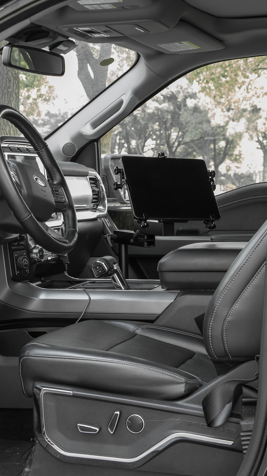 Heavy Duty Truck Laptop Mount for Toyota Tacoma 2024 2025 Adjustable Aluminum