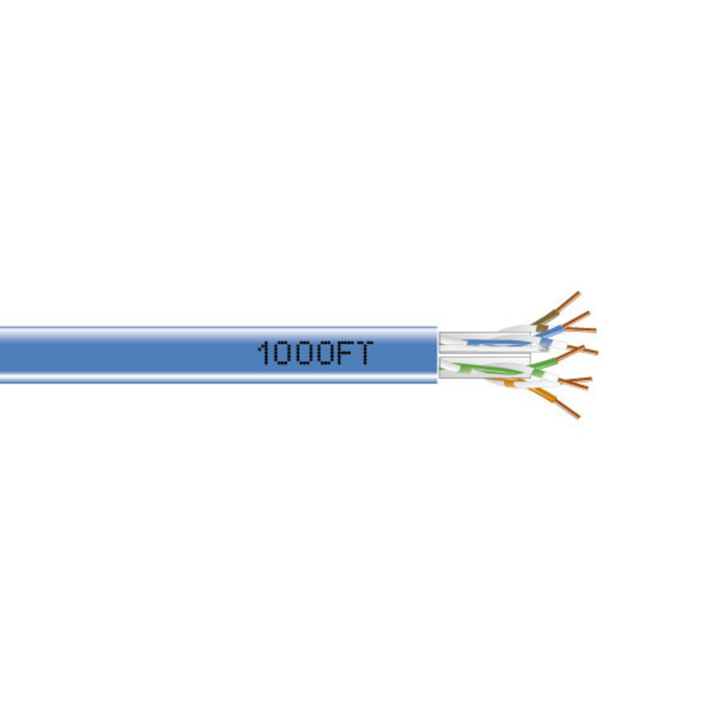 BLACK BOX EYN870A-PB-1000 Cat6 550-Mhz Solid Ethernet Bulk Cable Unshielded Utp