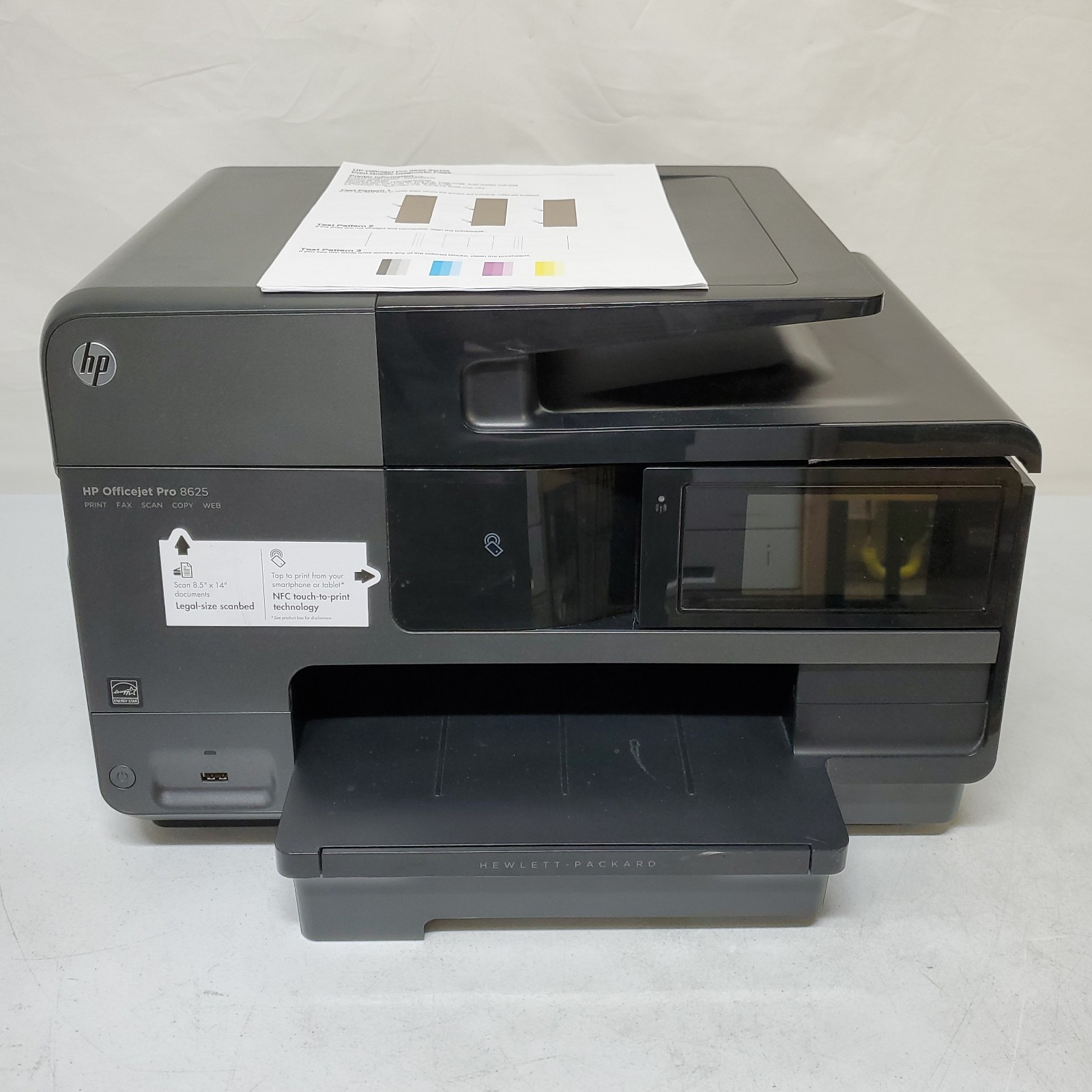 HP Officejet Pro 8625 Color Inkjet Printer NO INK 3K Pgs All-In-One Wi-Fi Duplex