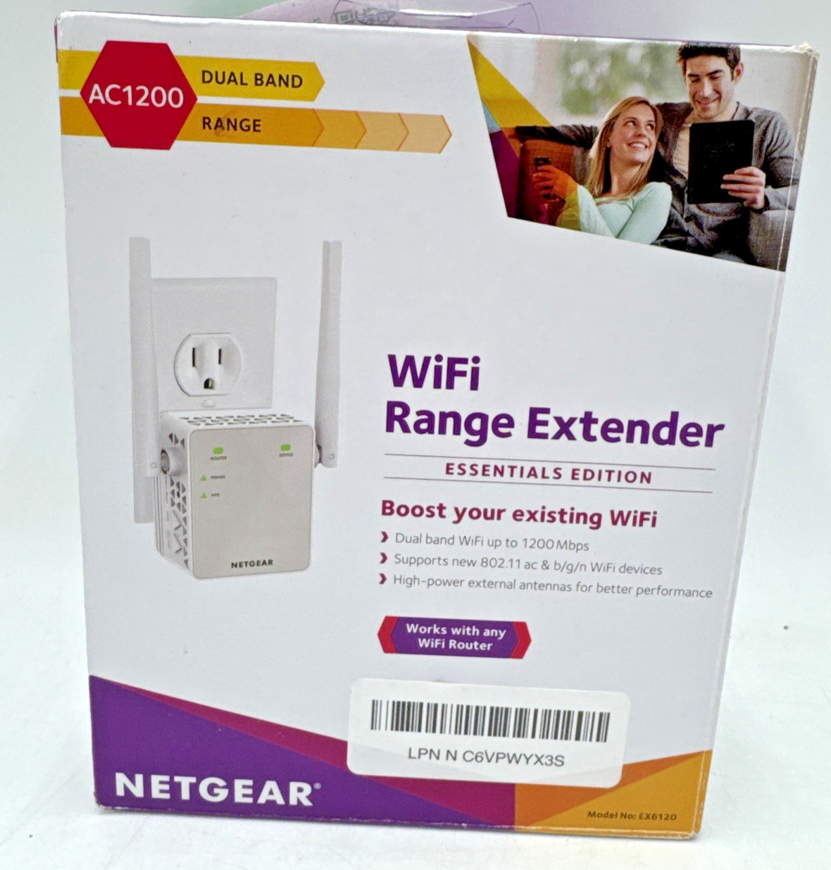 NETGEAR AC1200 Wi-Fi Range Extender – EX6120