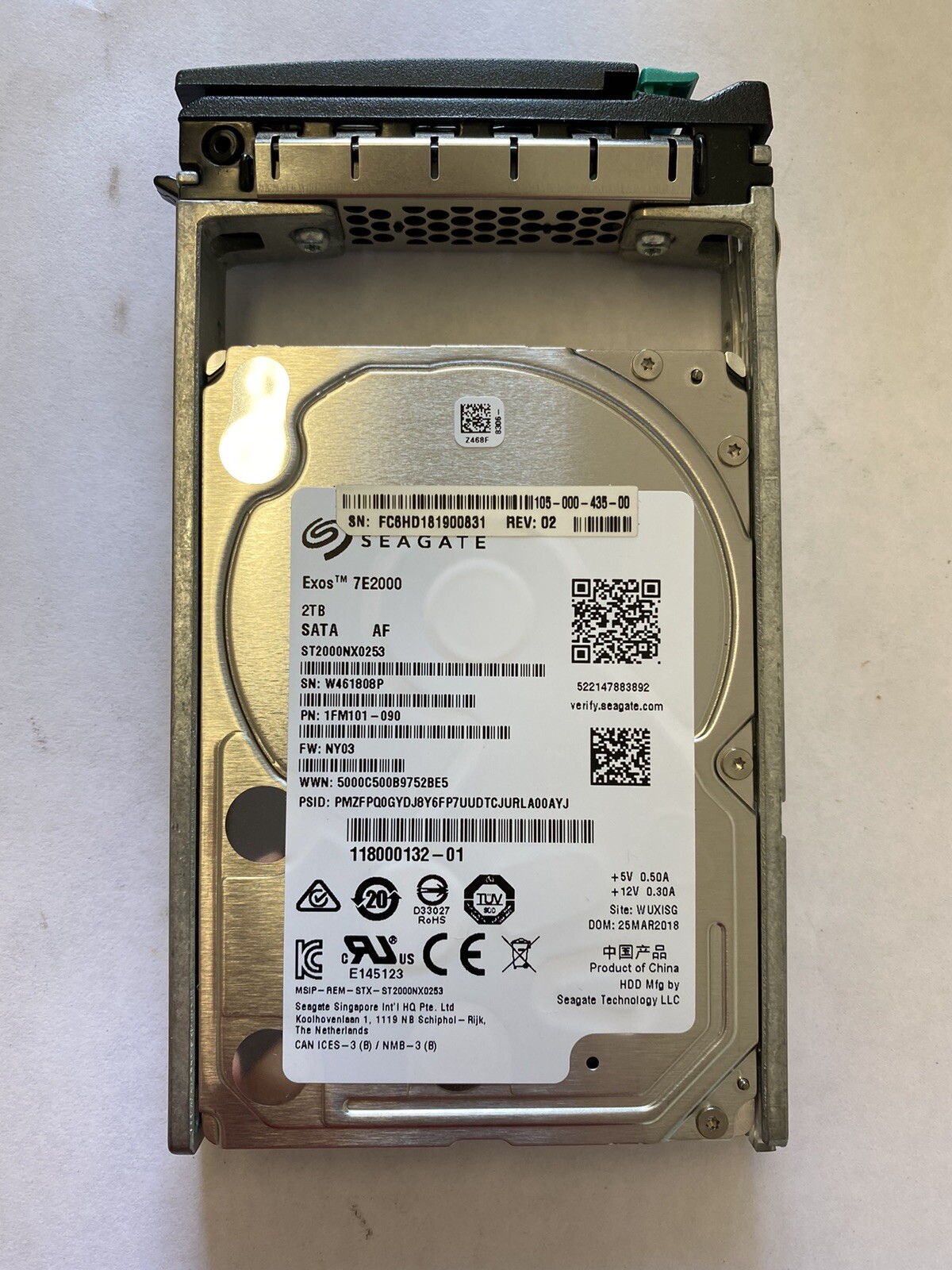 Seagate 2TB 7.2K 2.5″ SATA III 128MB Enterprise Capacity 2.5 v3 HDD ST2000NX0253