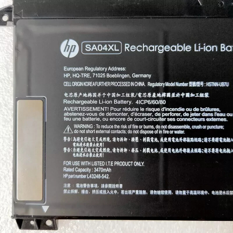 Genuine SA04XL Battery for HP Envy X360 15m-ds0011dx 17t-cg100 15M-DR L43267-005