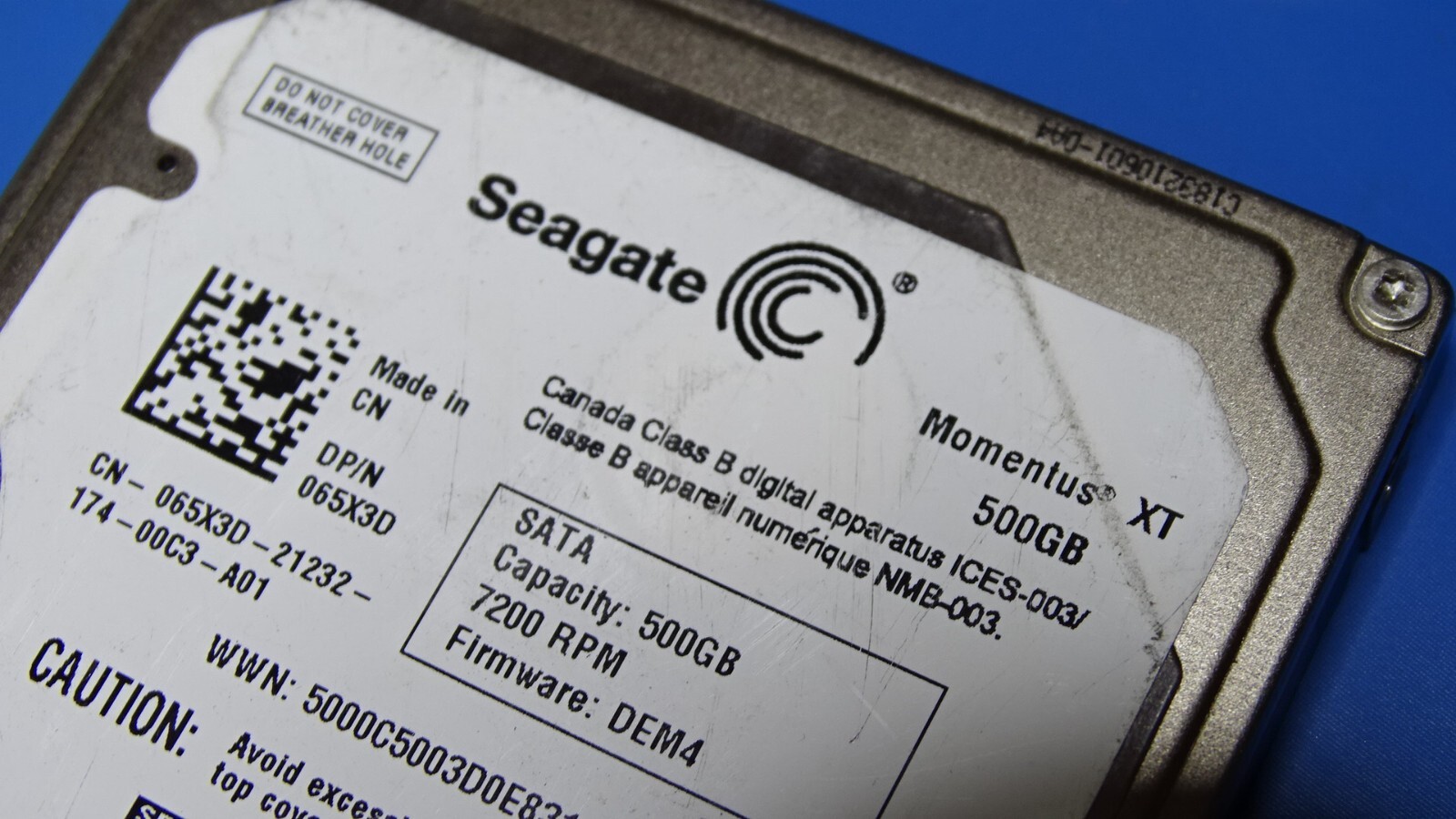 Seagate Momentus XT ST95005620AS 9UZ154-032 500GB 7200RPM 2.5″ SSHD