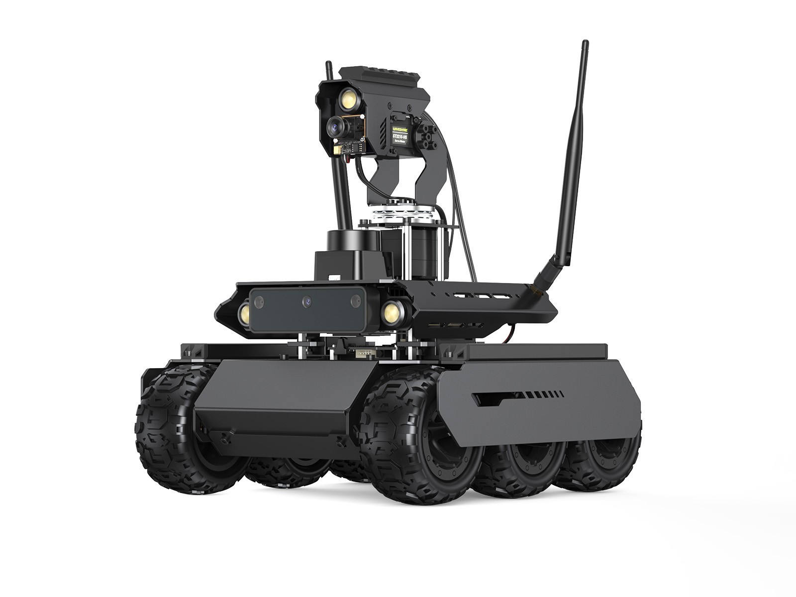 UGV Rover ROS 2 Open-source 6 Wheels 4WD AI Robot For Jetson Orin Series Board
