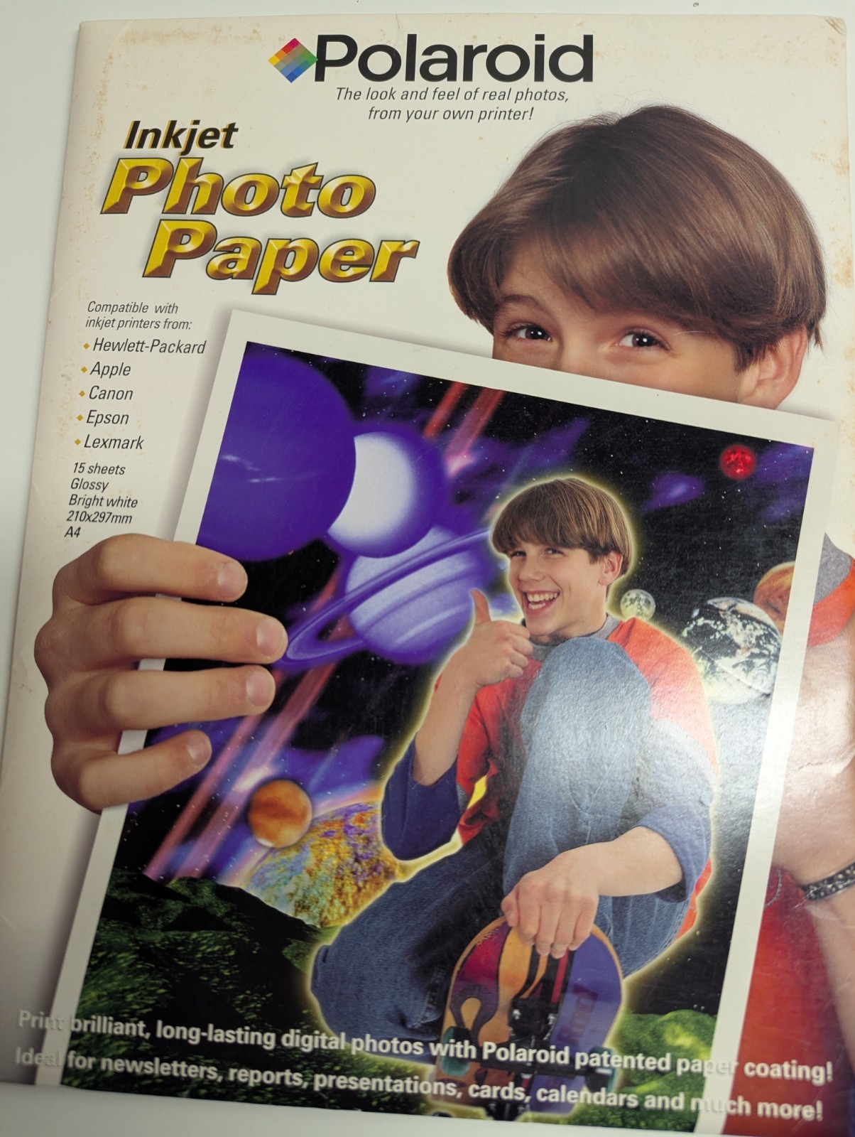 15 Polaroid Inkjet Glossy Bright White Photo Paper 8.5” x 11”