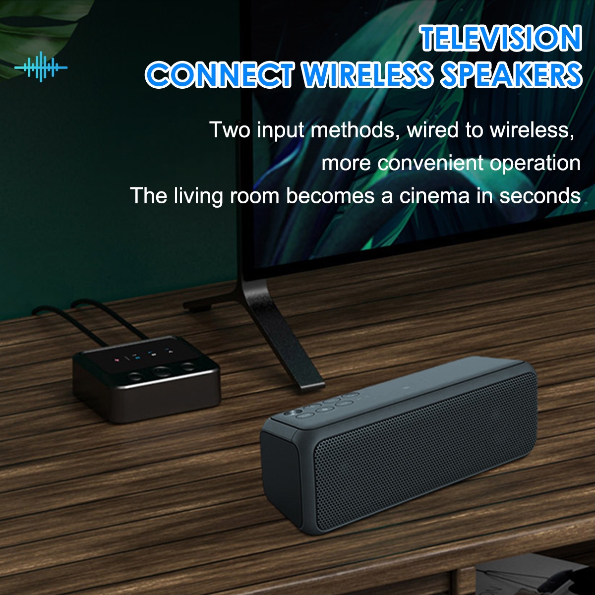Bluetooth 5.4 Stereo Audio Receiver Transmitter AUX USB HD Music to RCA Adapter