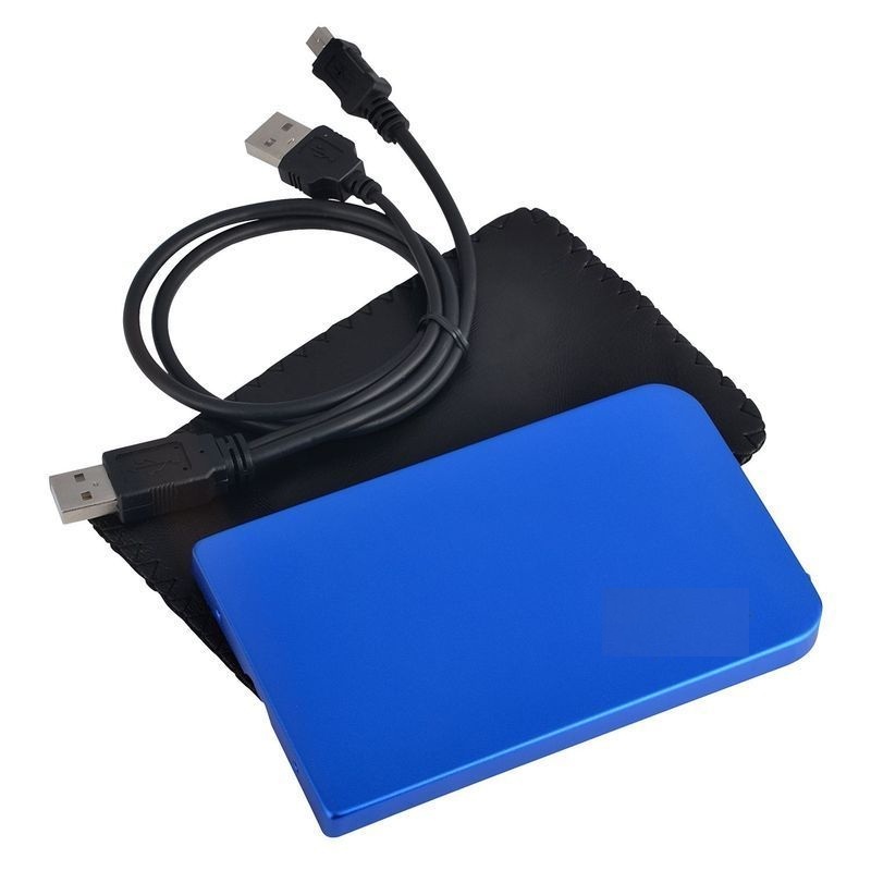 2.5″ Inch blue Sata USB 2.0 Hard Drive HDD Enclosure External Laptop Disk Case