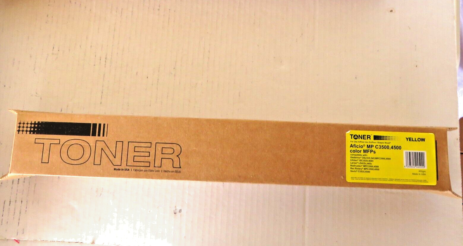 Aficio Ricoh Toner Cartridge MPC 3500 4500 Yellow Sealed New Box
