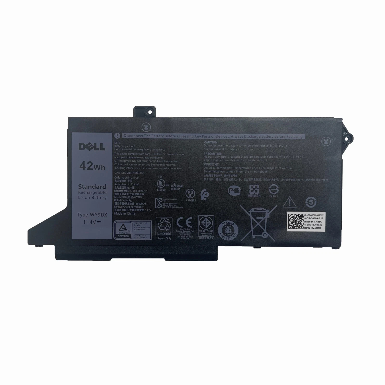 Genuine WY9DX Battery For Dell Latitude 14 5420 15 5520 Precision 15 3560 Series