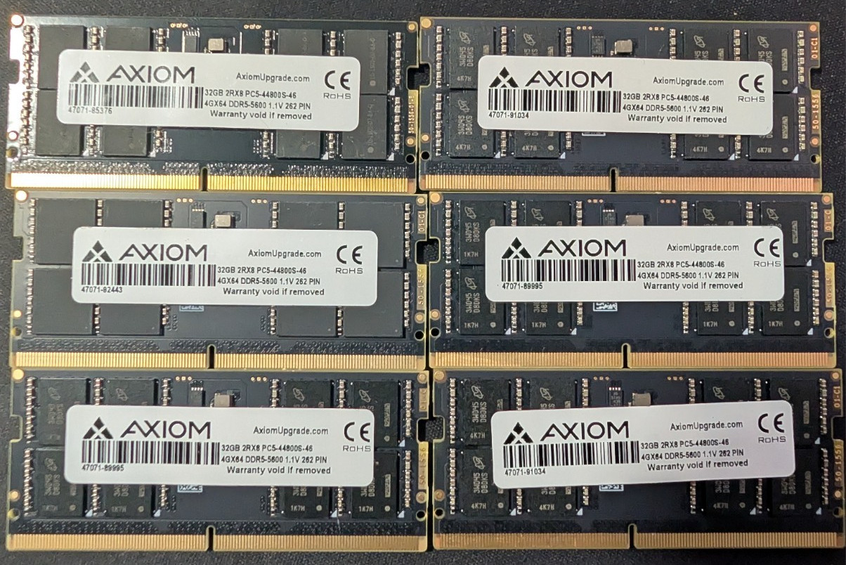 Axiom 32GB DDR5 SO-DIMM 262-pin 5600 MHz / PC5-44800 Laptop RAM