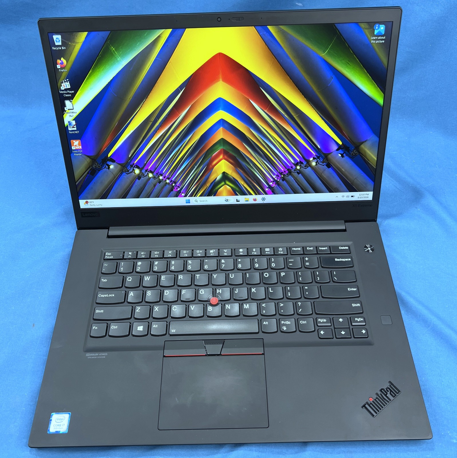 Lenovo X1 Extreme – i7-9750H, GTX 1650, 32GB RAM, 512GB NVMe – Win11