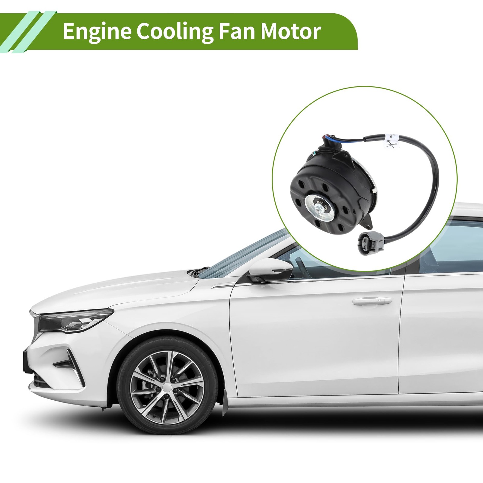 Hihaha Engine Cooling Fan Motor 13.5×12.5×11.5cm, Does Not Apply