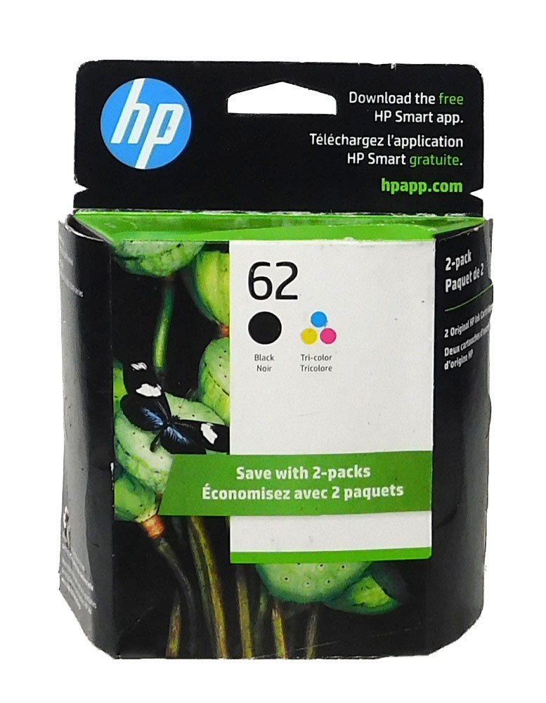 HP 62/N9H64FN Black/Color Combo Ink Cartridge – New in Box