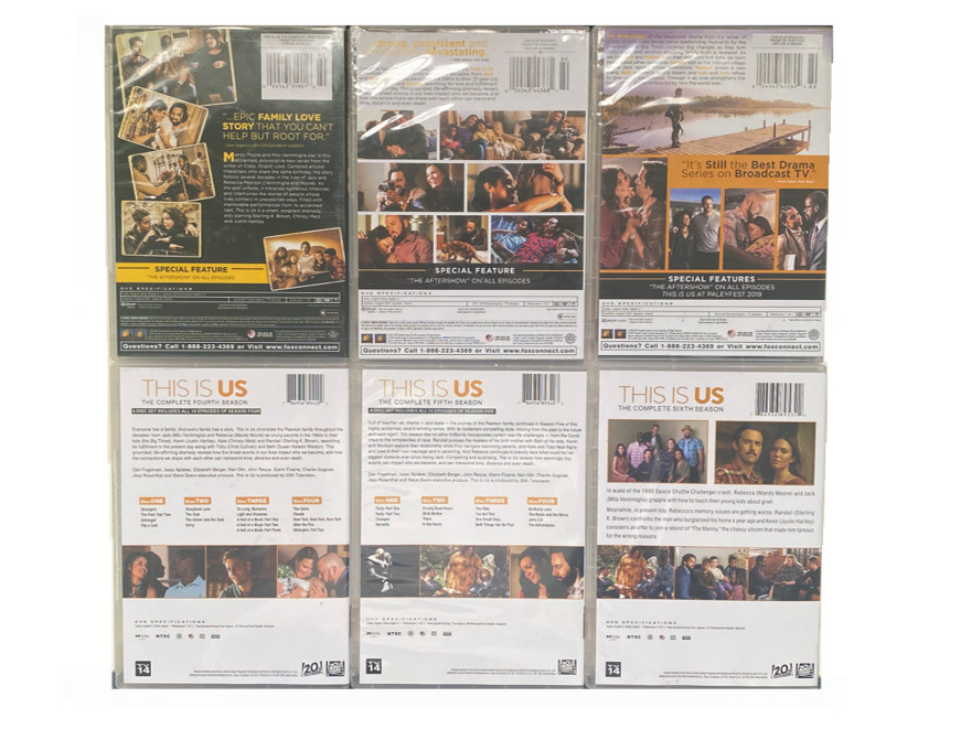 This Is is Us: The Complete season 1-6 (DVD, 2025, 27-Disc box Set ）
