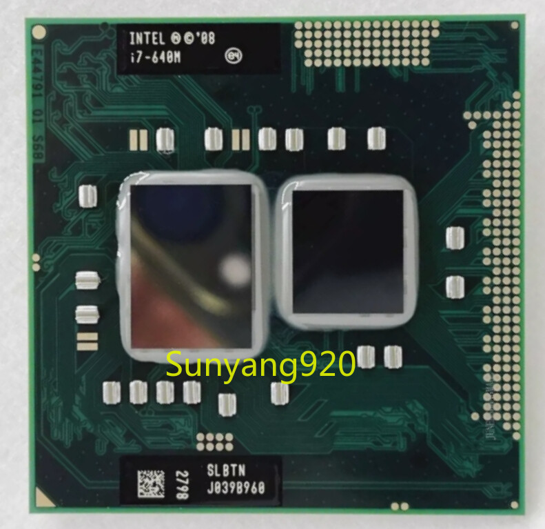 Intel Core i7 640M 2.8 GHz Dual-Core 4M Processor Socket G1 Mobile CPU SLBTN