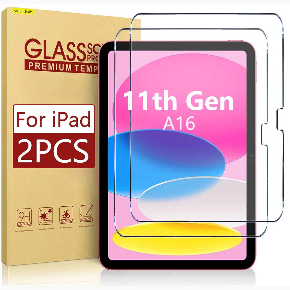 2PCS Apple iPad 11th Generation 2025 10.9″ Tempered Glass Cover Screen Protector