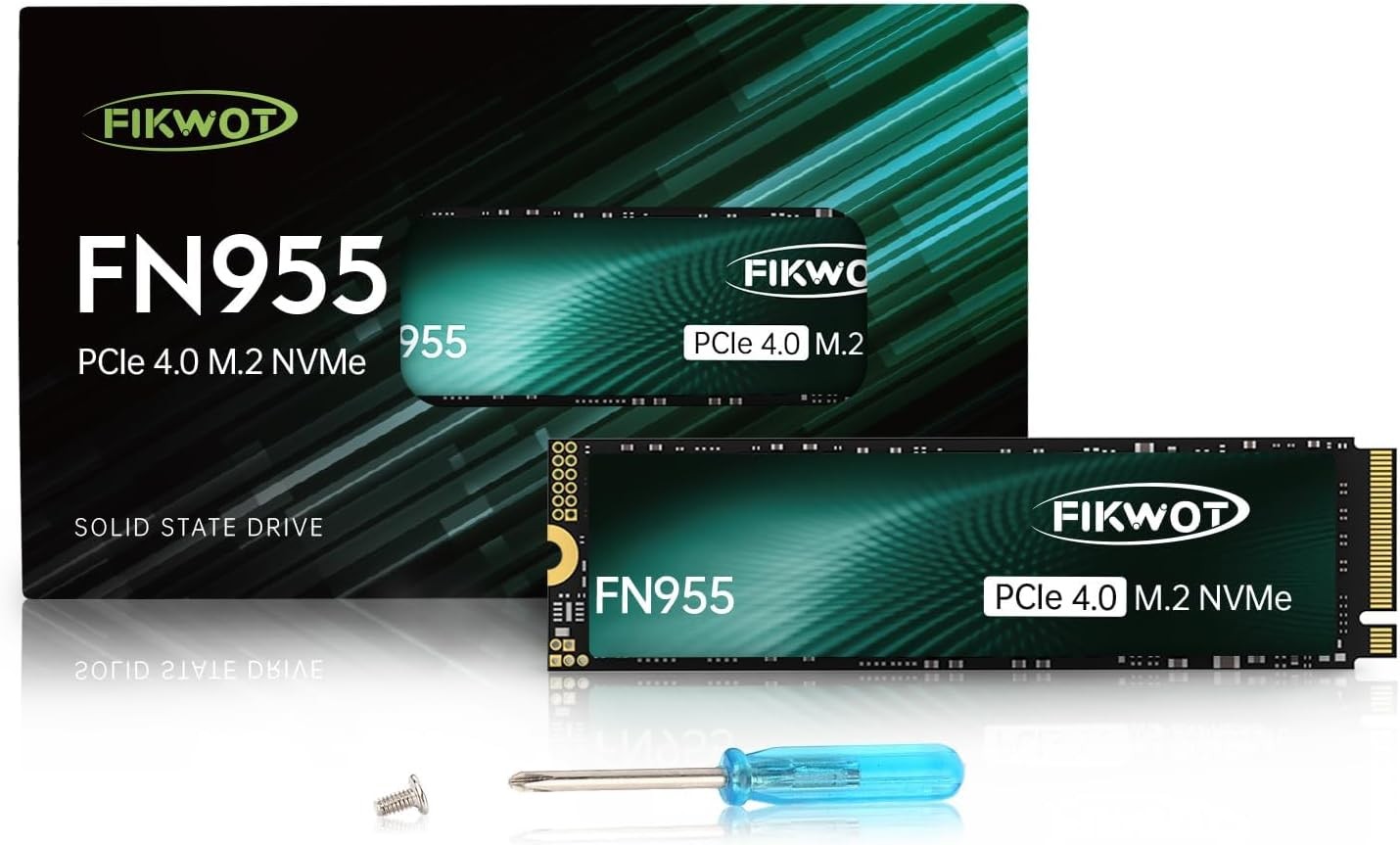 Fikwot SSD 1TB Gen4 7300M 3D TLC Internal Gaming