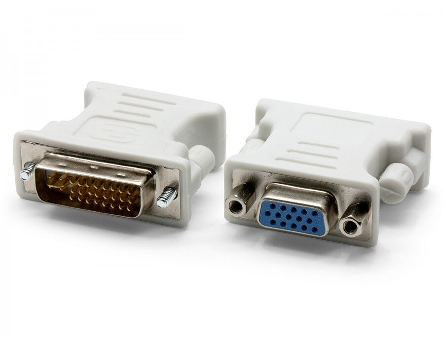 DVI-I Dual Link Male 24+5 to VGA Female Adapter Converter DVI to VGA M/F Connect