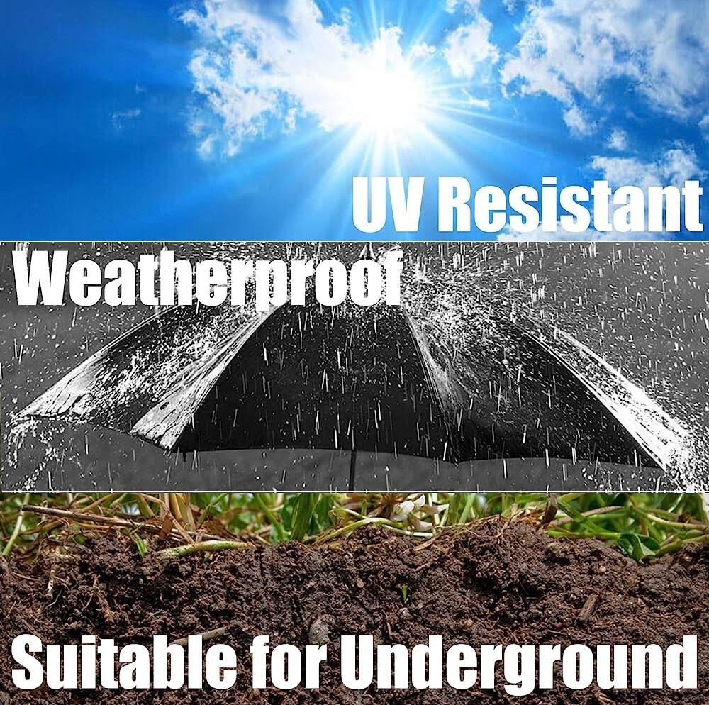 200 FT CAT6 Outdoor Waterproof Direct Burial UV Resistant Ethernet Network Cable