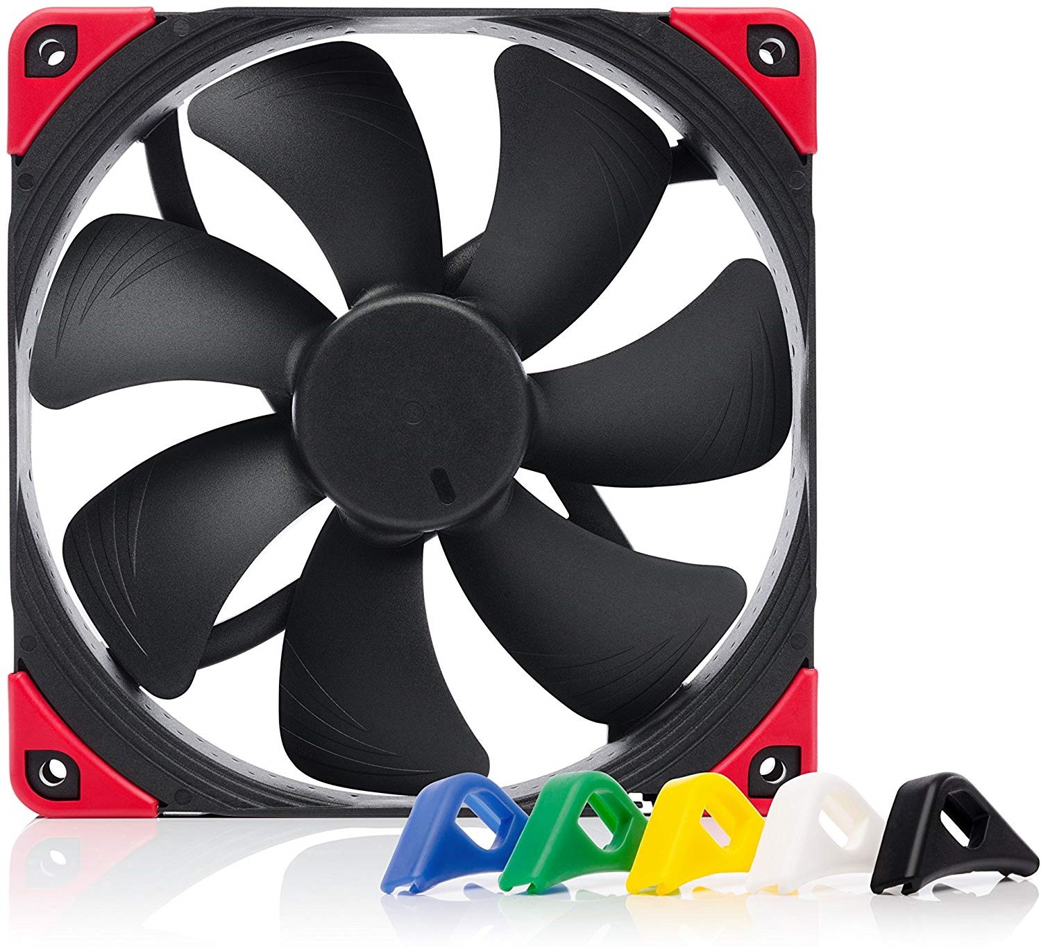 Noctua Chromax Black Swap 140mm 1500RPM Computer Case Fan w/Anti-Vibration Pads