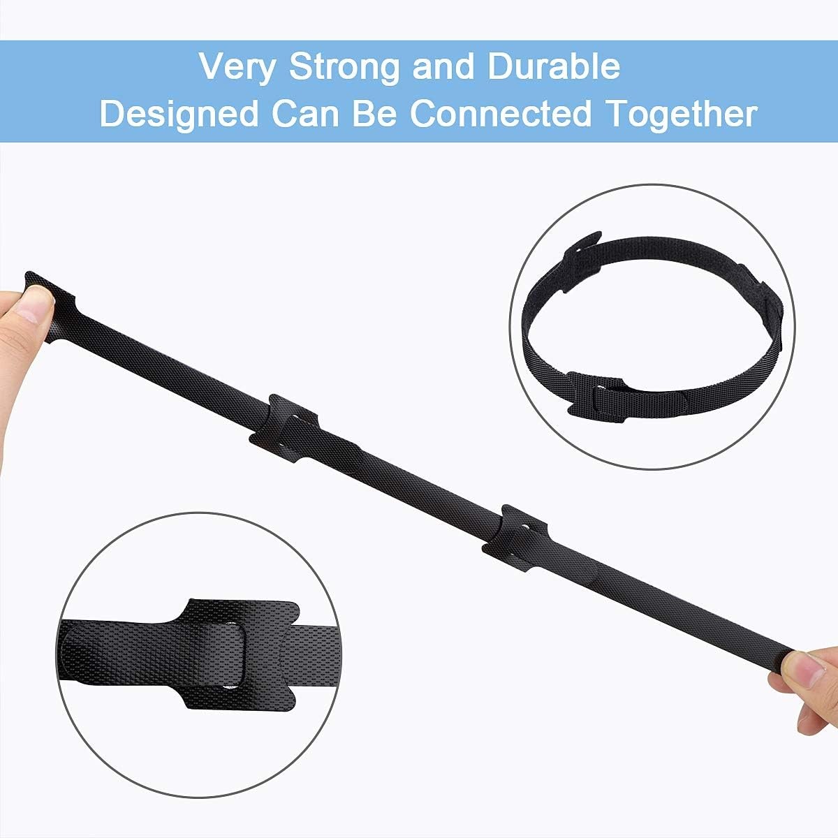 60pc Nylon Reusable Cable Ties 6in Adjustable Cord Organizer Wire Straps
