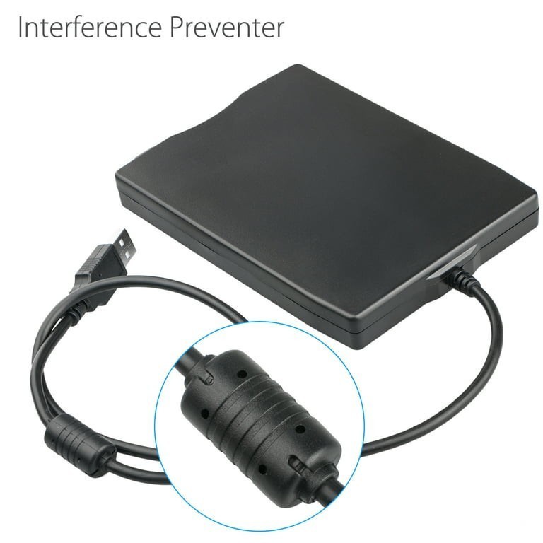 3.5 USB 2.0 Data External Floppy Disk Drive 1.44MB For Laptop PC Win 7/8/10/11