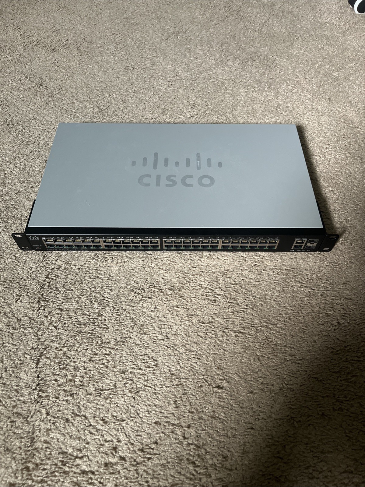 Cisco SG200-50 Smart Switch 50-Port Gigabit with Rack Mount and Power Cord