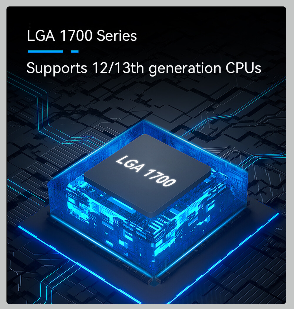 LGA 1700 H610 Motherboard Intel 12/13 Gen CPU Processor DDR4 RAM On-Board Audio