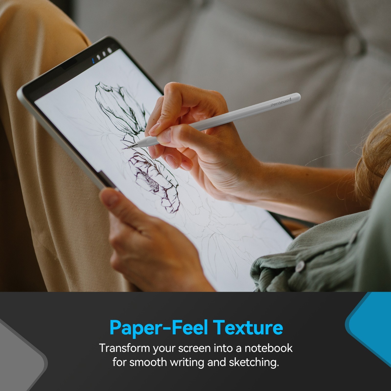 Penstudio Paper-Feel Screen Protector for iPad Air M2 11 inch | Anti-Glare