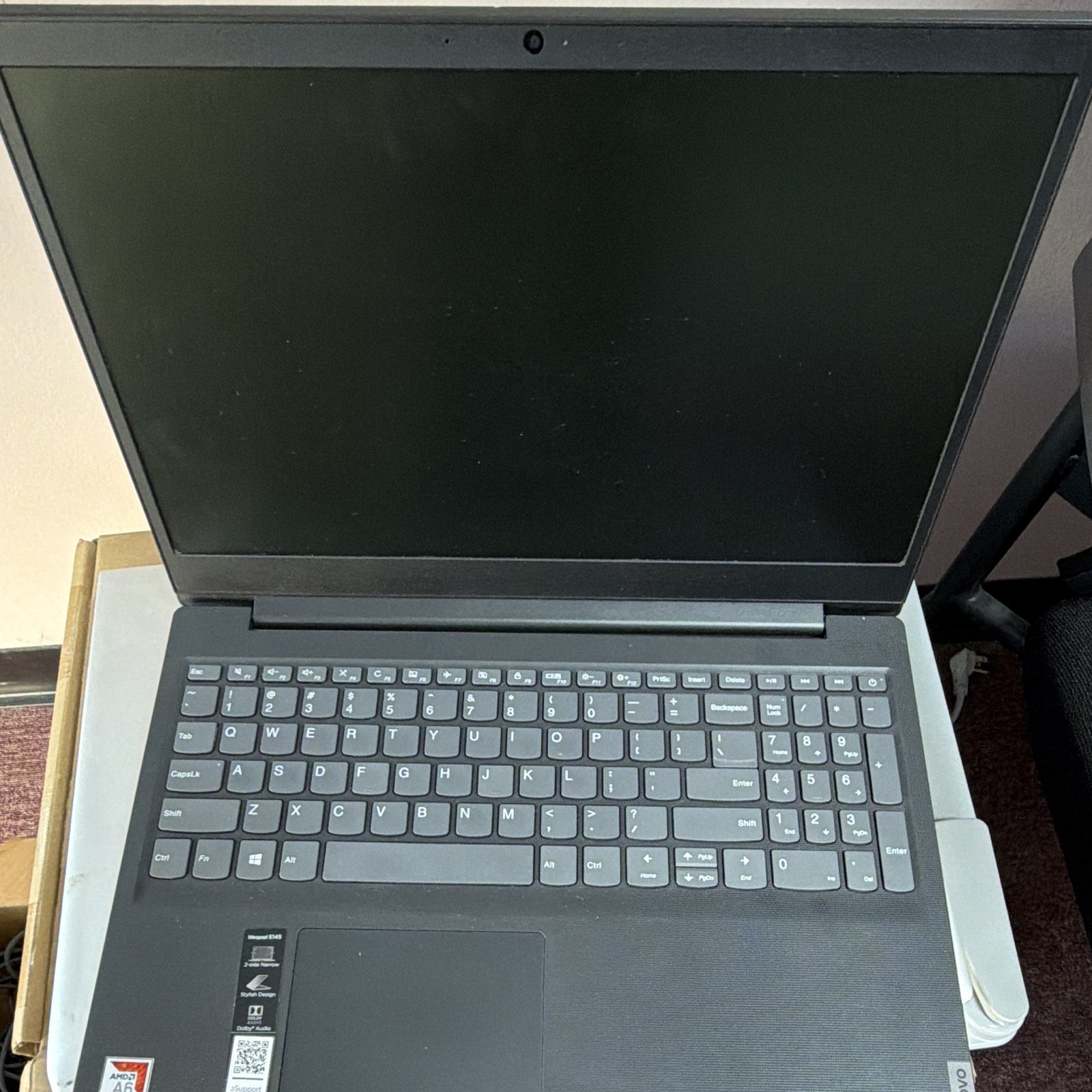Lenovo V15 15.6″ Laptop AMD A6 4GB RAM 128GB SSD Black No OS