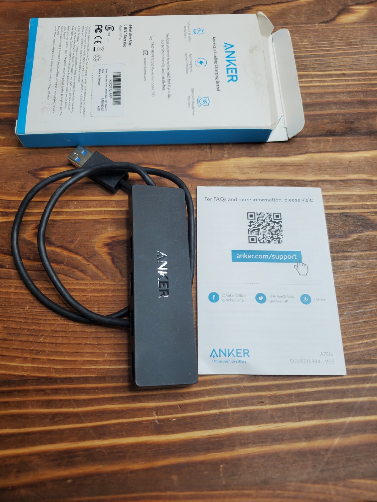 Anker AK-A7516012 4-Port USB 3.0 Data Hub