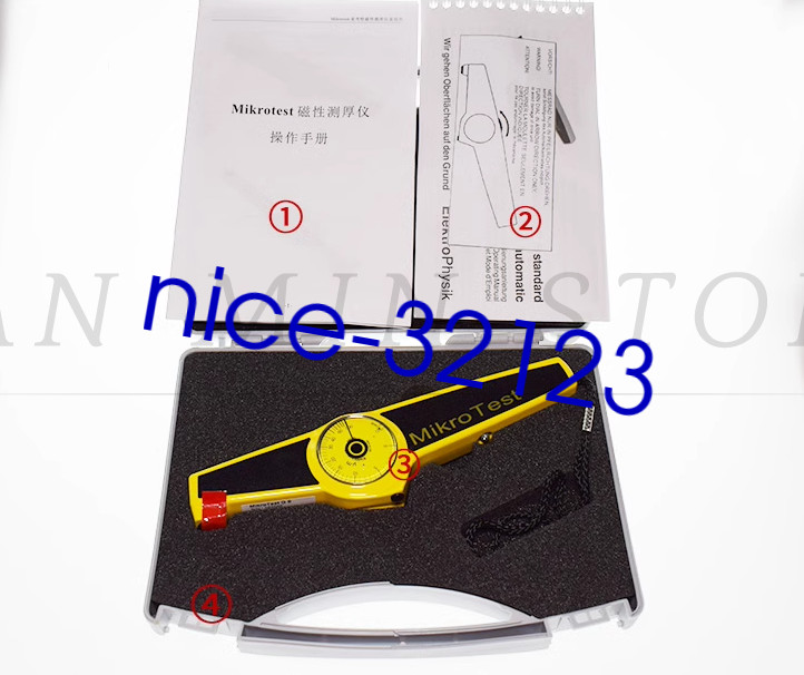 1pc G6 (range 0-100um)mechanical magnetic meter display electric paint film