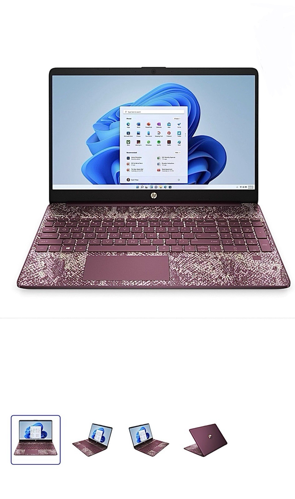 HP 15-dy4009cy 15.6″ Touch Laptop Intel i5-1155G7 12gb 512gb SSD Win11